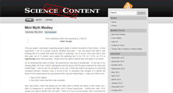 Desktop Screenshot of blog.warningsciencecontent.com